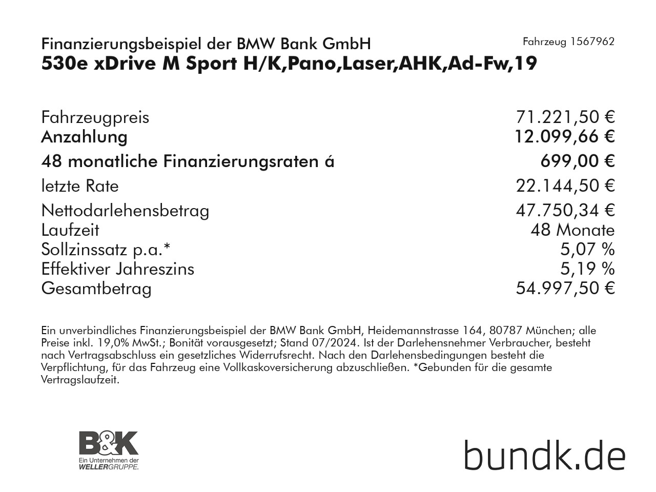 Bild 5 | BMW 530e xDrive M Sport H/K, Pano, Laser, AHK, Ad-Fw, 19