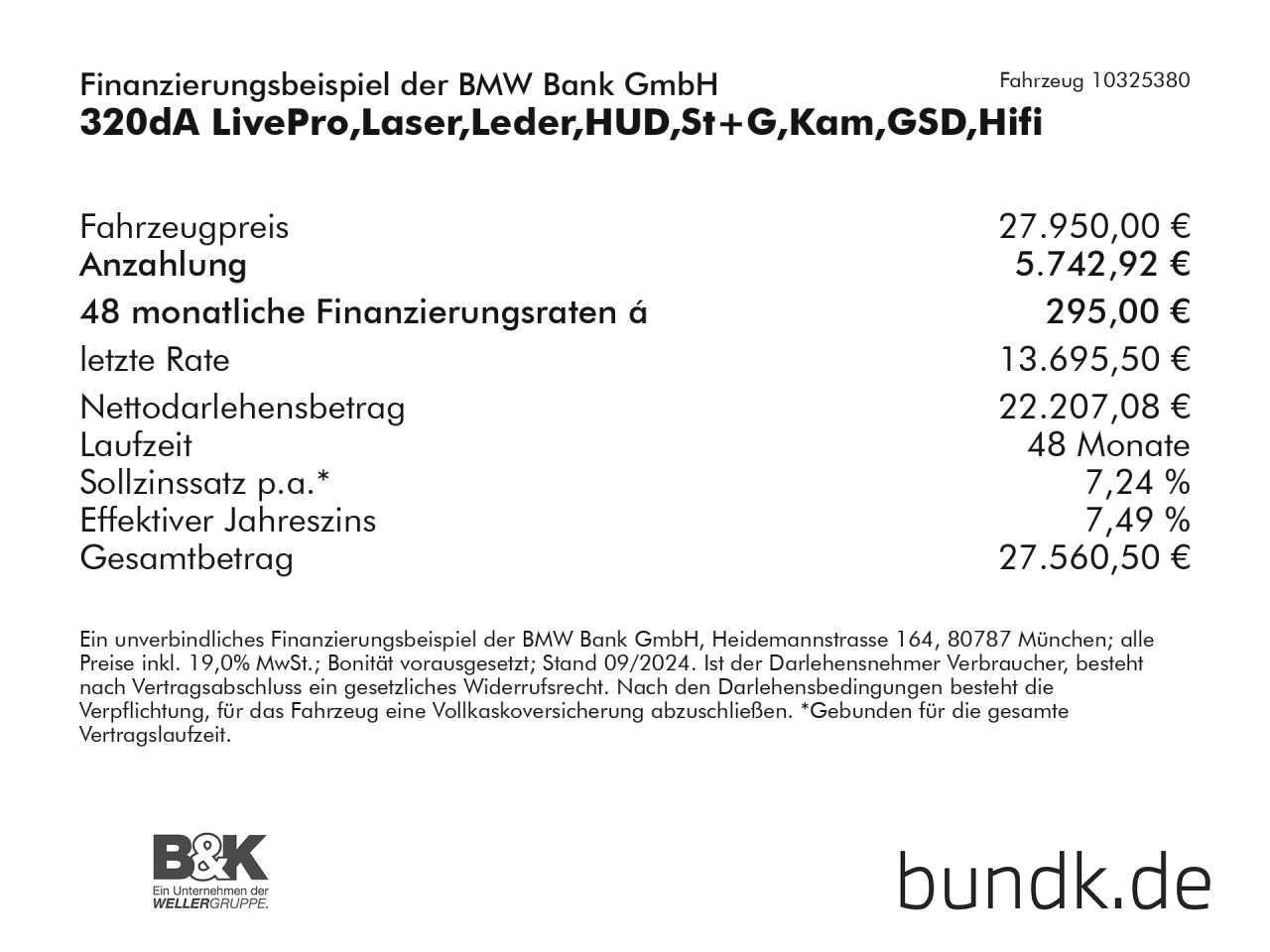 Bild 2 | BMW 320dA LivePro, Laser, Leder, HUD, St+G, Kam, GSD, Hifi