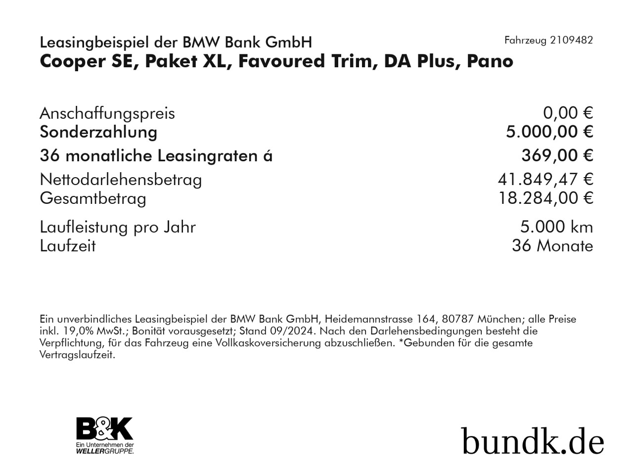 Bild 2 | MINI Cooper SE, Paket XL, Favoured Trim, DA Plus, Pano