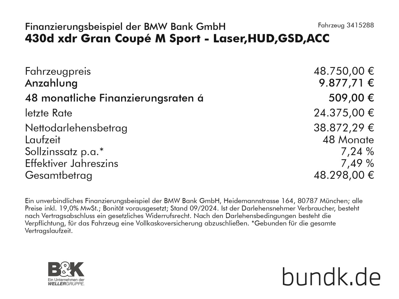 Bild 2 | BMW 430d xdr Gran Coupé M Sport - Laser, HUD, GSD, ACC