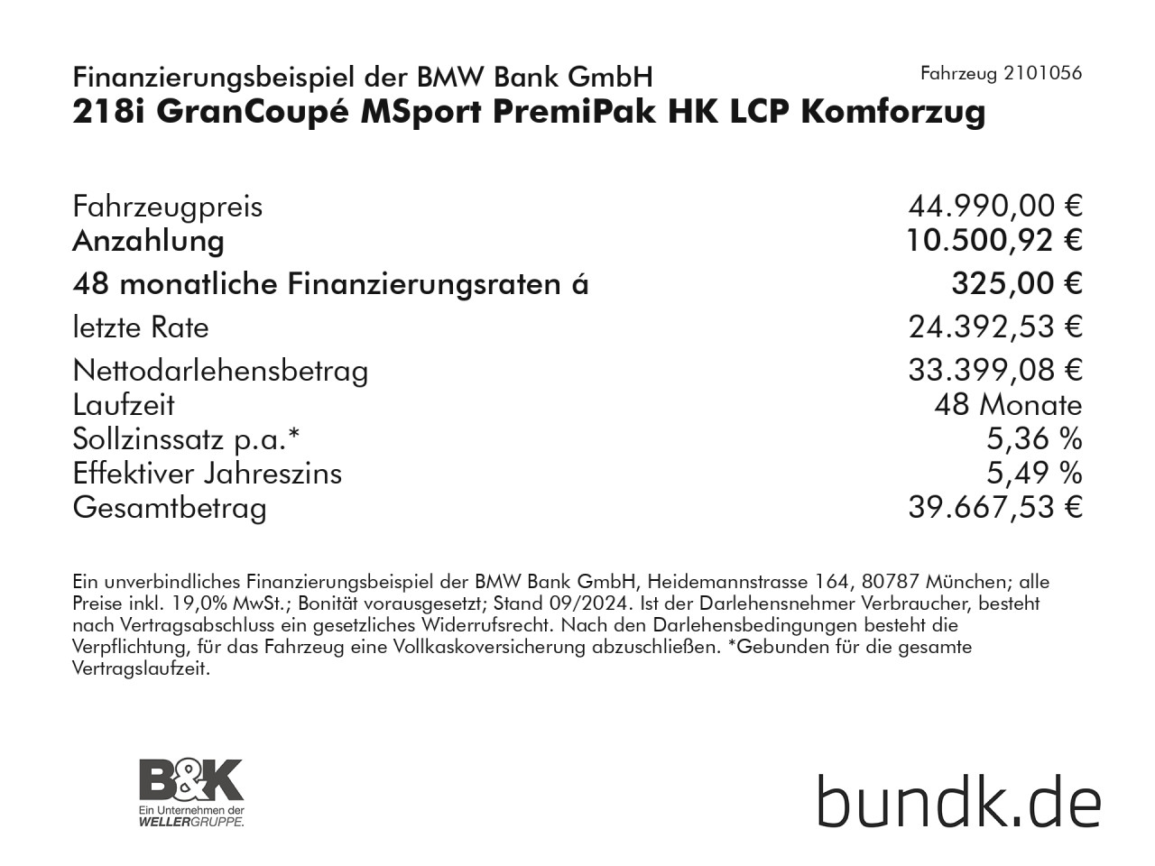 Bild 4 | BMW 218i GranCoupé MSport PremiPak HK LCP Komforzug