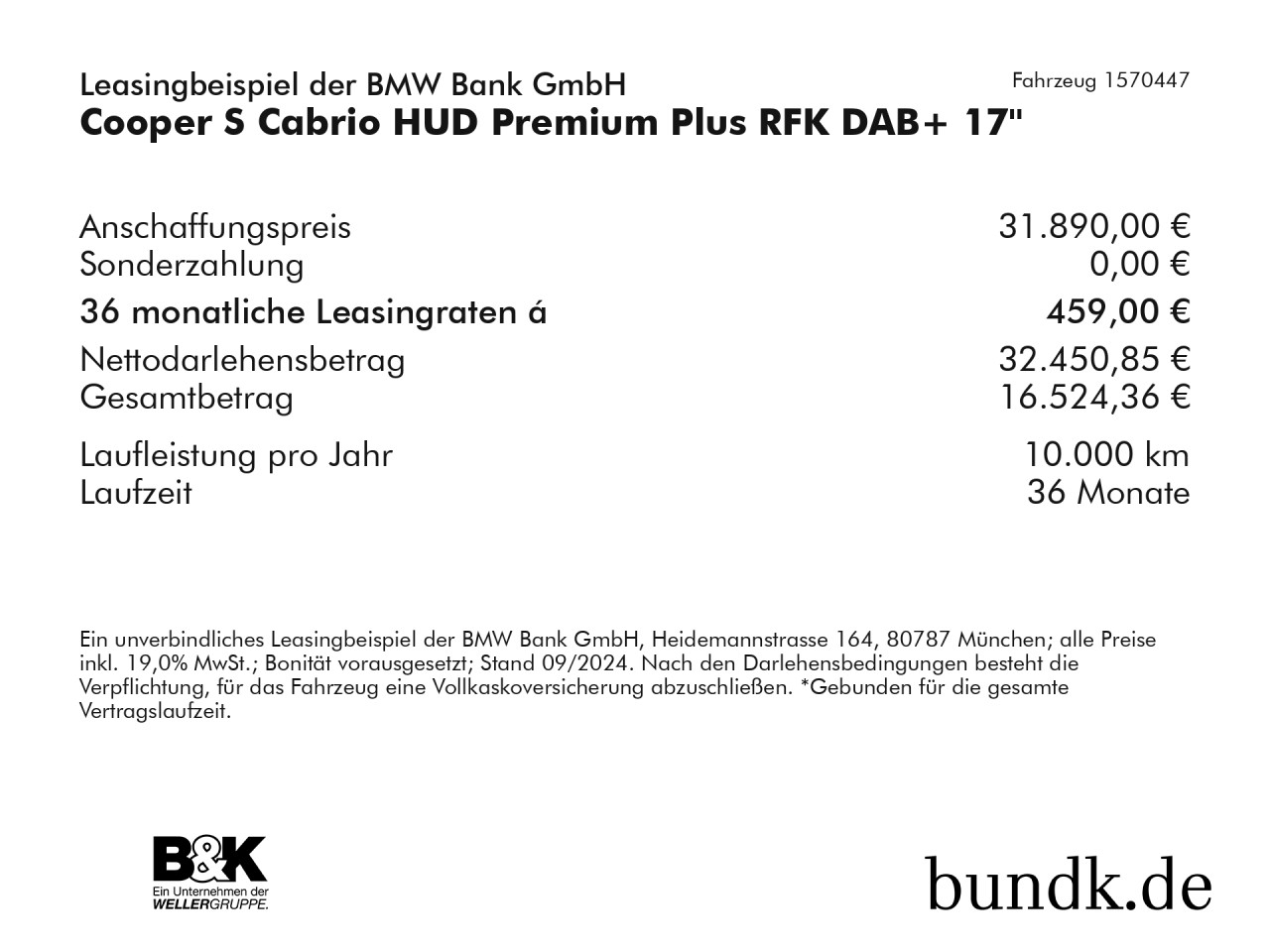 Bild 2 | MINI Cooper S Cabrio HUD Premium Plus RFK DAB+ 17'' LED