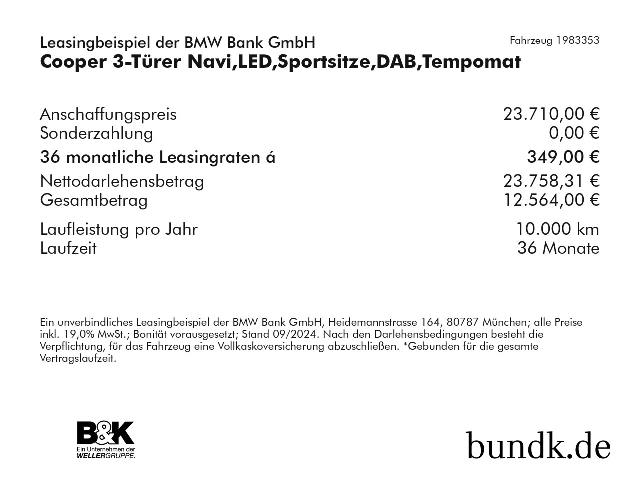 Bild 2 | MINI Cooper 3-Türer Navi, LED, Sportsitze, DAB, Tempomat