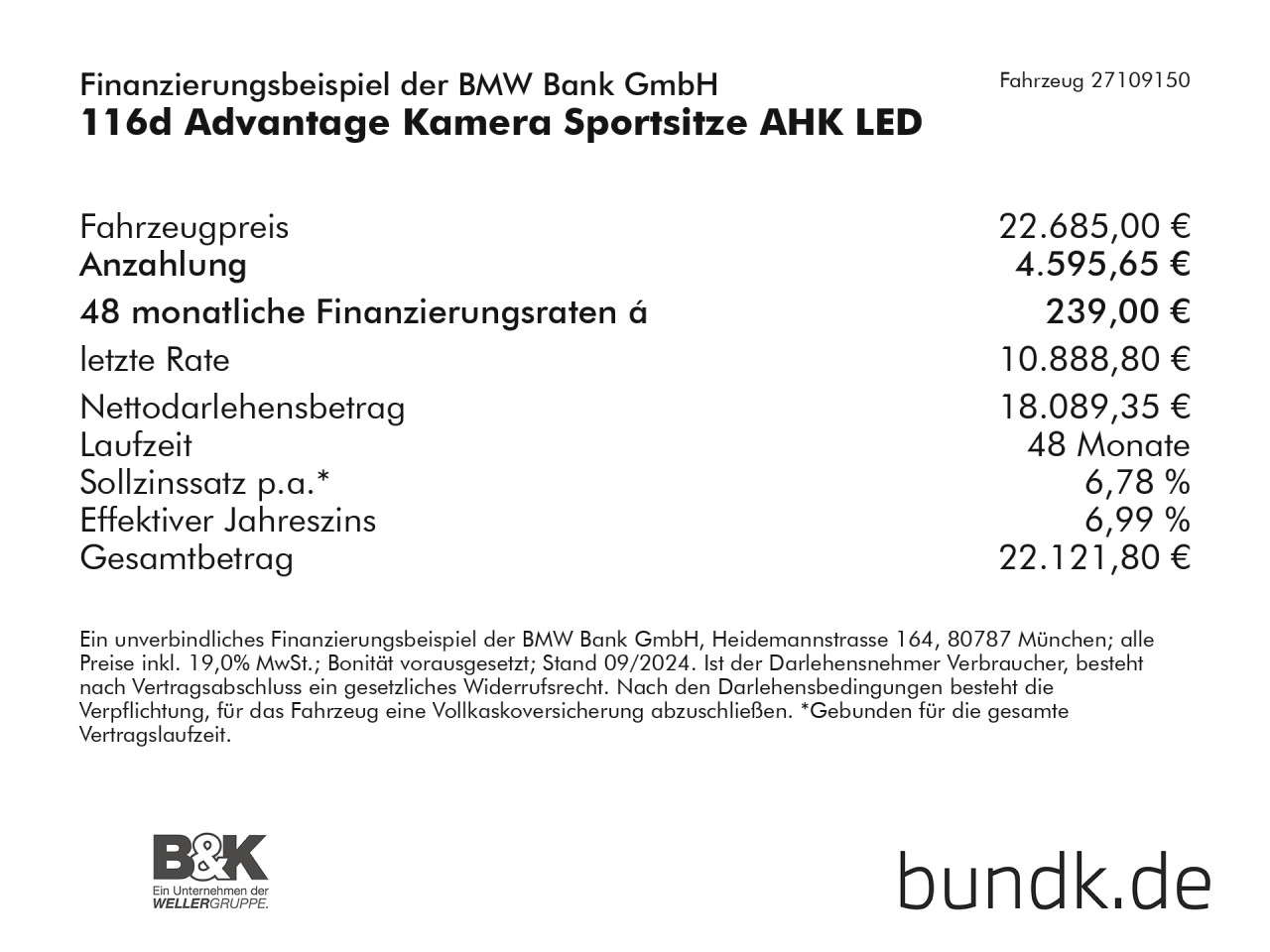 Bild 2 | BMW 116d Advantage Kamera Sportsitze AHK LED Bluetooth