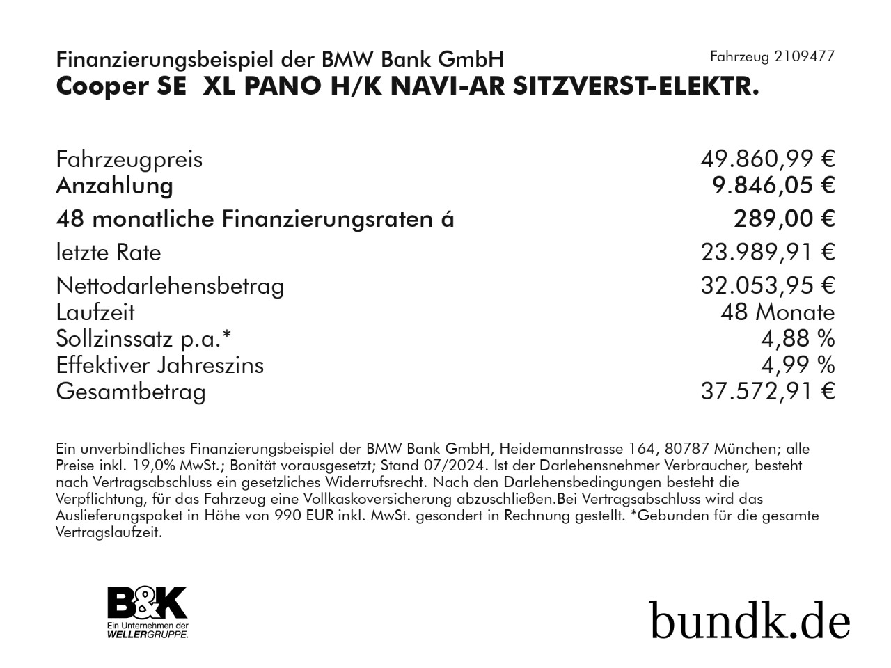 Bild 4 | MINI Cooper SE  XL PANO H/K NAVI-AR SITZVERST-ELEKTR.